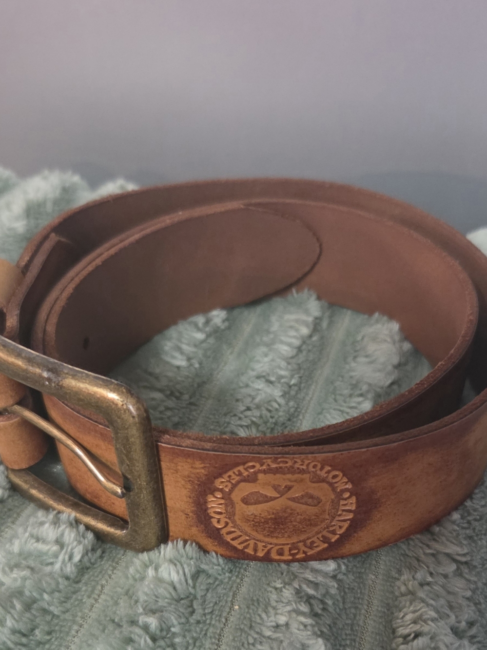 Harley-Davidson Brown Genuine Leather Belt 30